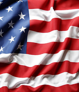 American flag waving