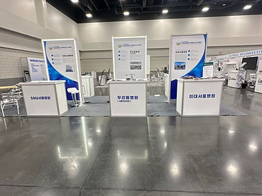 KOTLA-USA island booth open on all sides, bold design, free from neighbouring constraints.